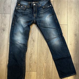 MENS'S GENO SLIM TRUE RELIGION JEANS - worn once
